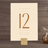 "Classic Touch" - Table Numbers in Rust by April Astudillo - Front