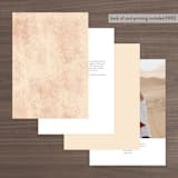 "Classic Touch" - Table Numbers in Rust by April Astudillo - Back of Card Options