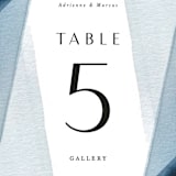"Trio" - Table Numbers in Ocean by Erin L. Wilson - Detail