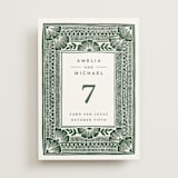 "Block Print Frame" - Table Numbers in Fern by Katharine Watson - Front