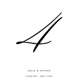 "Stacked Script" - Table Numbers in Classic by Olivia Kanaley Inman - Detail