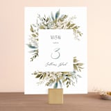 "Wedding Festive" - Table Numbers in Frost by Chris Griffith - Front