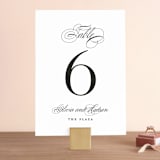 "Plaza" - Table Numbers in Onyx by Lauren Chism - Front
