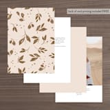 "Painterly Florals" - Table Numbers in Scarlet by Vivian Yiwing - Back of Card Options