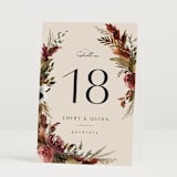 "poetique" - Table Numbers in Autumn by Kate Ahn - Folded
