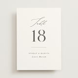 "Everly" - Table Numbers in Snow by Hooray Creative - Front