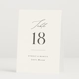"Everly" - Table Numbers in Snow by Hooray Creative - Folded