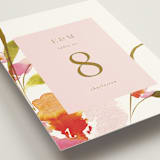 "colorwash floral" - Table Numbers in Blossom by Angela Marzuki - Detail