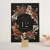 "Falling into Love" - Table Numbers in Rustic by Chris Griffith - Front