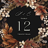 "Falling into Love" - Table Numbers in Rustic by Chris Griffith - Detail