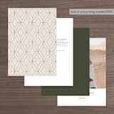 "Moderne" - Table Numbers in Graphite by Everett Paper Goods - Back of Card Options