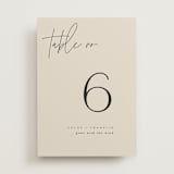 "Layered" - Table Numbers in Natural by Kelly Schmidt - Front