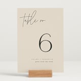 "Layered" - Table Numbers in Natural by Kelly Schmidt - Displayed (stand not included)