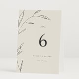 "Waldorf" - Table Numbers in Taupe by Kelly Schmidt - Folded
