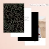 "Forest Finds" - Table Numbers in Emerald by Susan Moyal - Back of Card Options