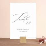 "By Your Side" - Table Numbers in Crest by Design Lotus - Front