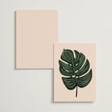 "Tropical Oasis" - Table Numbers in Coral by Joanna Griffin - Back of Card Options