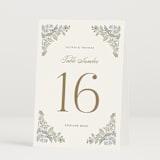 "Wild Flora" - Table Numbers in Meadow by Kristen Smith - Folded