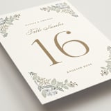 "Wild Flora" - Table Numbers in Meadow by Kristen Smith - Detail