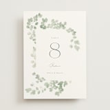 "Vining" - Table Numbers in Eucalyptus by Kristie Kern - Front