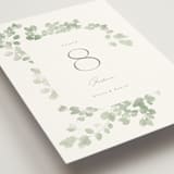 "Vining" - Table Numbers in Eucalyptus by Kristie Kern - Detail