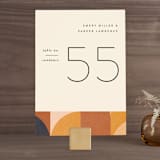 "Bold Blocks" - Table Numbers in Sedona by Robert and Stella - Front