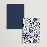 "brushstrokes in bloom" - Table Numbers in Indigo by Angela Marzuki - Back of Card Options