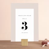 "front and center" - Table Numbers in Putty by Angela Marzuki - Front