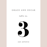 "front and center" - Table Numbers in Putty by Angela Marzuki - Detail