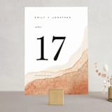 "Watercolor dune" - Table Numbers in Desert by Yuliya Evseeva - Front