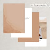 "Watercolor dune" - Table Numbers in Desert by Yuliya Evseeva - Back of Card Options