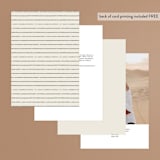 "Tilted Script" - Table Numbers in Ivory by Hannah Williams - Back of Card Options