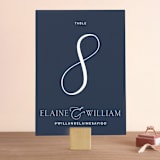 "Forever Intertwined" - Table Numbers in Navy by Lindsay Stetson Thompson - Front