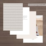 "Genevieve" - Table Numbers in Cream by Sandra Picco Design - Back of Card Options