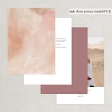 "Magic Hour" - Table Numbers in Desert Rose by Hooray Creative - Back of Card Options