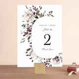 "iliya" - Table Numbers in Bordeaux by Itsy Belle Studio - Front