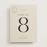 "Amara" - Table Numbers in Sand by Robert and Stella - Front