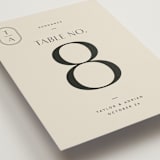 "Amara" - Table Numbers in Sand by Robert and Stella - Detail