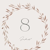 "Lennox" - Table Numbers in Harvest by Kristie Kern - Detail
