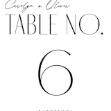 "Bold Union" - Table Numbers in Cloud by Everett Paper Goods - Detail