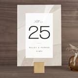 "Gossamer" - Table Numbers in Sandstone by Kate Ahn - Front