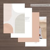 "Curves" - Table Numbers in Cafe by Pixel and Hank - Back of Card Options