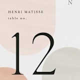 "Curves" - Table Numbers in Cafe by Pixel and Hank - Detail