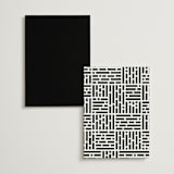 "Casual" - Table Numbers in Pearl by Owl and Toad - Back of Card Options