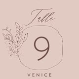 "Delicate monogram" - Table Numbers in Blush by Lucrecia Caporale - Detail