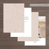"margaux" - Table Numbers in Sand by Lindsay Stetson Thompson - Back of Card Options