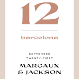 "margaux" - Table Numbers in Sand by Lindsay Stetson Thompson - Detail