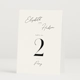 "Macaron" - Table Numbers in Snow by Nicoletta Savod - Folded