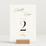 "Macaron" - Table Numbers in Snow by Nicoletta Savod - Displayed (stand not included)