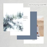 "painted woods" - Table Numbers in Rain by Anne Kostecki - Back of Card Options